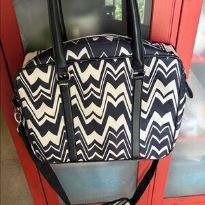 Missoni Black and White Chevron Laptop Bag